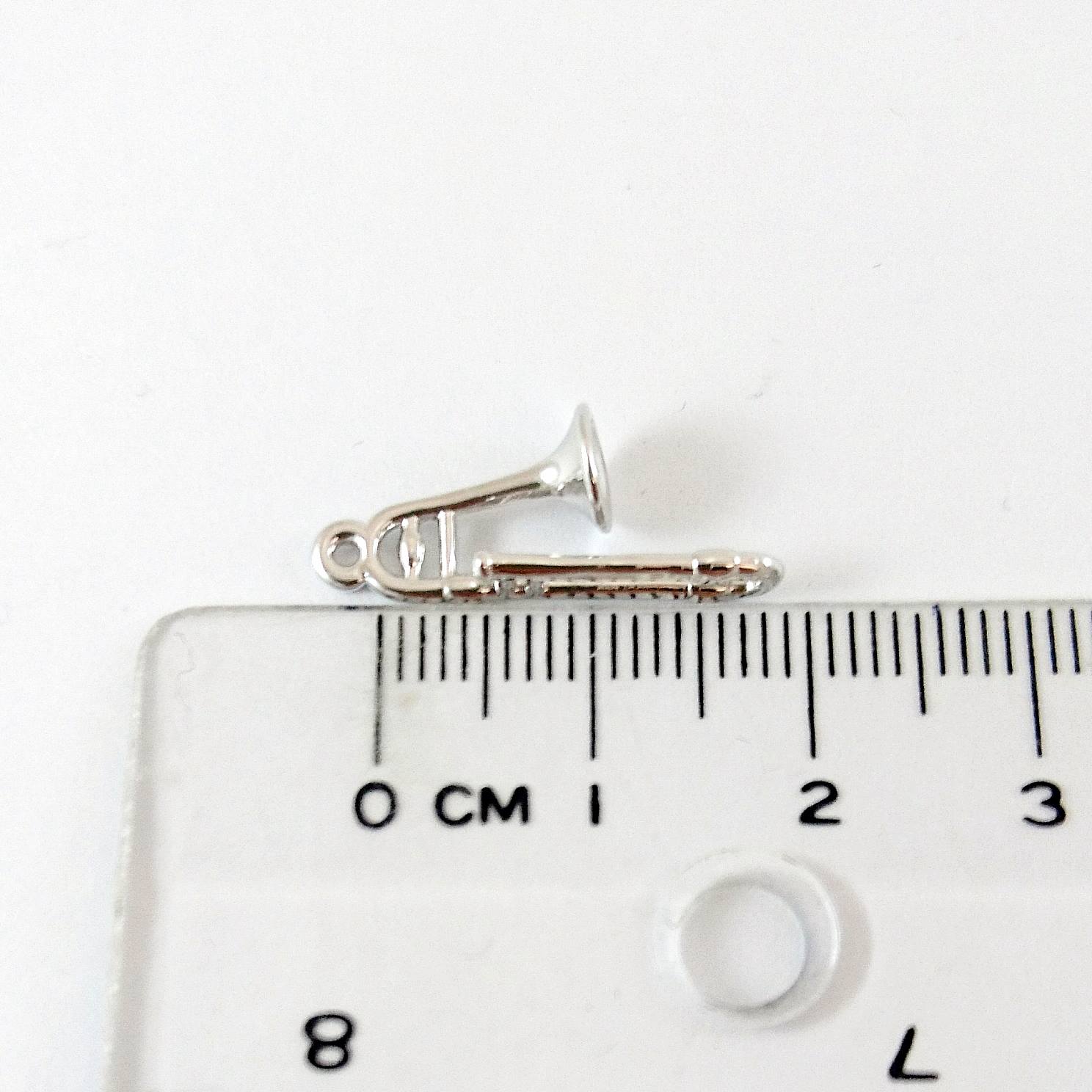 銅鍍正白K色單孔長號